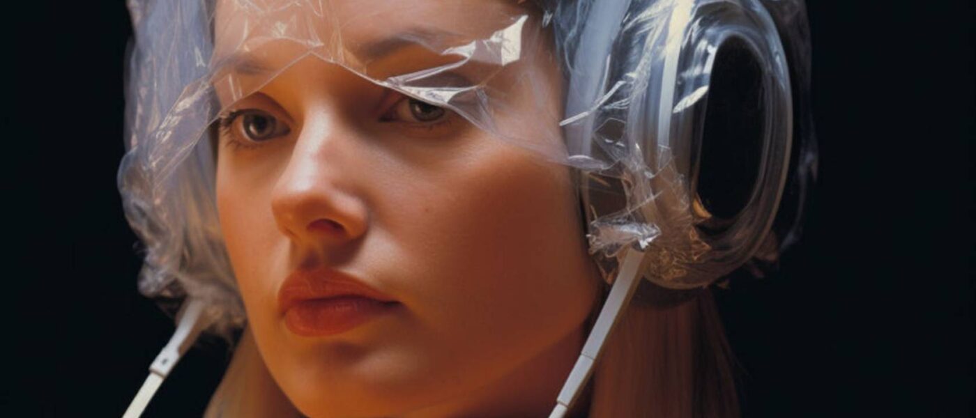Contemplative Muse in Futuristic Attire Contemplative Muse in Futuristic Attire